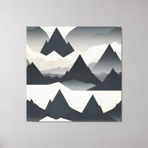 Montagne minimaliste Abstraite