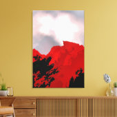 TOILE MONTAGNE ROUGE (Insitu(Salon))