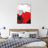 TOILE MONTAGNE ROUGE (Insitu(Chambre))