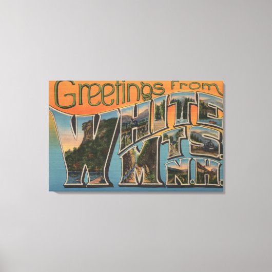 Toile Montagnes blanches, New Hampshire (Recto)