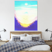Toile Montagnes Brumeuses (Insitu(Chambre))