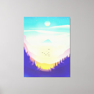 Toile Montagnes Brumeuses