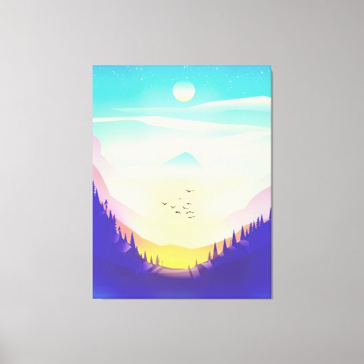 Toile Montagnes Brumeuses (Recto)