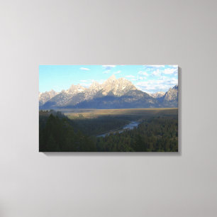 Toile Montagnes de Jackson Hole (Parc national de Grand