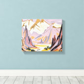 Toile Montagnes de lavande (Insitu (Plancher de Bois))