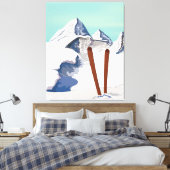 Toile Montagnes de ski (Insitu(Chambre))