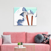 Toile Montagnes de ski (Insitu(Salon))