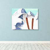 Toile Montagnes de ski (Insitu (Plancher de Bois))