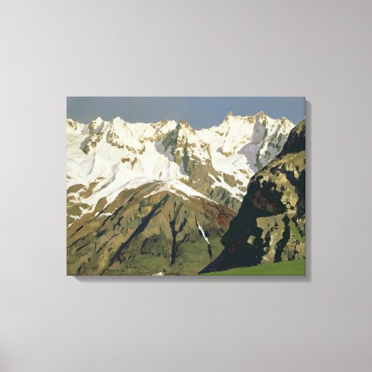 Toile Montagnes du Mont-Blanc, 1897 (Recto)