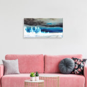 Toile Montagnes en bleu (Insitu(Salon))