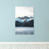 Toile Montagnes et brouillard (Insitu (Plancher de Bois))