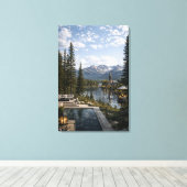 Toile Montagnes et lac (Insitu (Plancher de Bois))