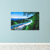 Toile montagnes fumées (Insitu (Plancher de Bois))