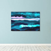 Toile Montagnes fumées (Insitu (Plancher de Bois))