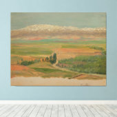 Toile Montagnes près de Baalbec (Insitu (Plancher de Bois))