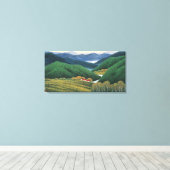 Toile Montagnes Spring (Insitu (Plancher de Bois))