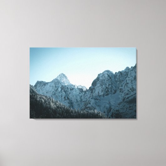 Toile Montagnes superbes et forêt d'épinettes (Recto)