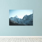 Toile Montagnes superbes et forêt d'épinettes (Insitu (Plancher de Bois))