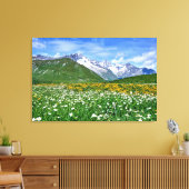 Toile Montagnes | Swiss Alps Valley Spring (Insitu(Salon))