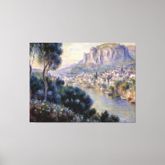 Toile Monte Carlo Vue de Roquebrune (Recto)