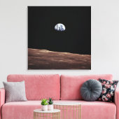 Toile Montée de la Terre à partir de la surface lunaire (Insitu(Salon))