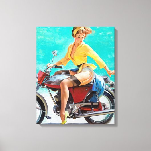 Toile Monter la broche de moto (Recto)