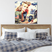 Toile Monter le pilote vintage (Insitu(Chambre))