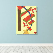 Toile monter l'échelle (Insitu (Plancher de Bois))