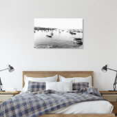 Toile Monterey, CA - Baie avec des centaines de bateaux  (Insitu(Chambre))