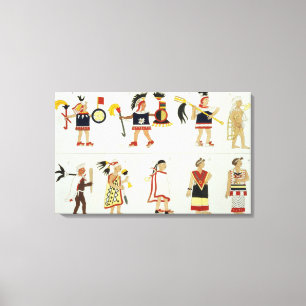 Toile Montezuma II (1466-1520) comme représenté dans