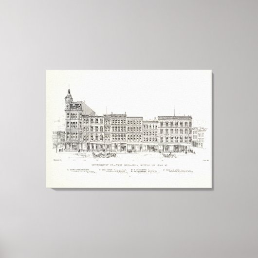 Toile Montgomery West side Sutter et Bush (Recto)