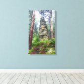 Toile Monticule castrée dans la forêt de l'État (Insitu (Plancher de Bois))