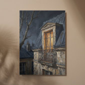 Toile Montmartre Solitary Window Art