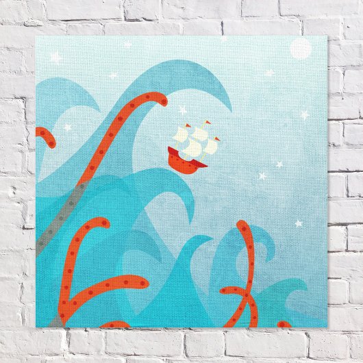 Toile Montre marin de voilier