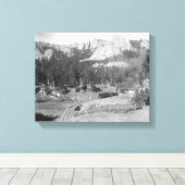 Toile Monts Buckhorn au-delà des voies ferrées (Insitu (Plancher de Bois))