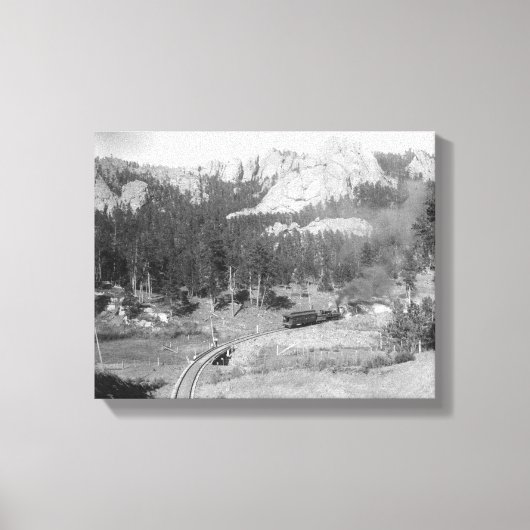 Toile Monts Buckhorn au-delà des voies ferrées (Recto)