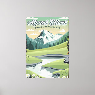 Toile Monts Elbert Rocky Mountains