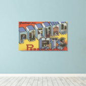 Toile Monts Pocono - Scènes de grandes lettres (Insitu (Plancher de Bois))