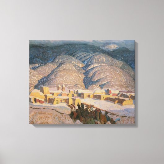 Toile Monts Sangre de Cristo par Blumenschein (Recto)