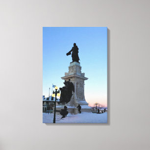 Toile Monument à Samuel De Champlain, Québec, Canada