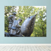 Toile Monument confédéré de la guerre civile (Insitu (Plancher de Bois))