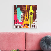 Toile Monuments internationaux (Insitu(Salon))