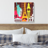 Toile Monuments internationaux (Insitu(Chambre))