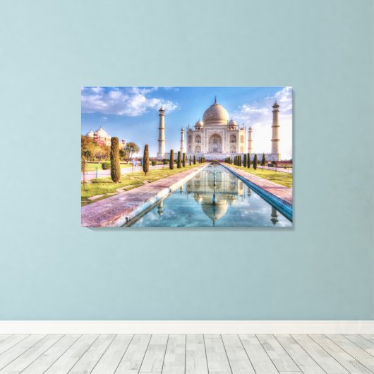 Toile Monuments | Taj Mahal Sunrise (Insitu (Plancher de Bois))