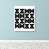 Toile Mood demi-cercles en noir (Insitu (Plancher de Bois))