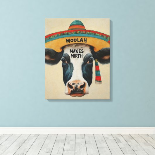 Toile moolah faire miroir Hispanic AStretched Canvas Pri (Insitu (Plancher de Bois))