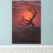 Toile Moon de récolte (Portrait) (Insitu (Plancher de Bois))