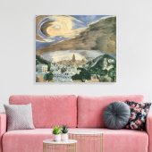 Toile Moon Over Barcelona de Walter Gramatte (Insitu(Salon))