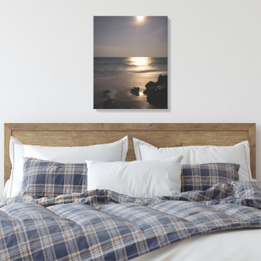 Toile Moon Rising Over Ocean (Insitu(Chambre))