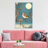 Toile Moonlit Bird on Blossom Branch (Insitu(Salon))